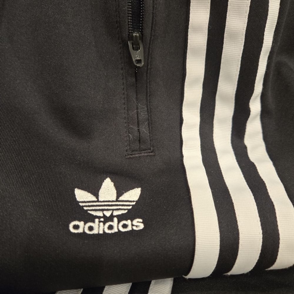 Adidas Originals Women's SST Track Pants Black White 3-Stripes Size Large NWT - Picture 3 of 10